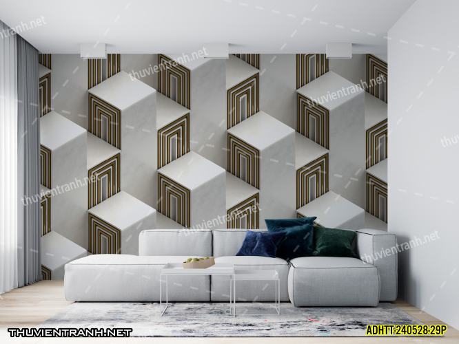 Tranh dán tường hoa văn trừu tượng- -ADHTT-240528-29P - Tranh tường chất lượng cao